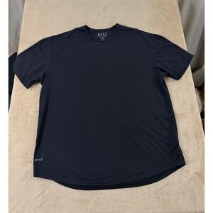 BYLT Premium Basics Signature T-Shirt Mens Size 3XL Black Curved Hem EUC